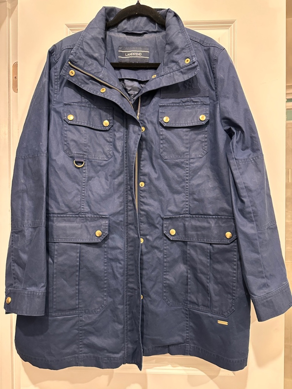 Lands' End Navy Utility Jacket